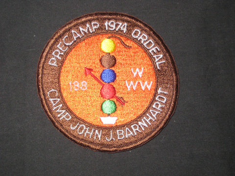 Iti Bapishe Iti Hollo 188 eR1974  Precamp 1974 Ordeal Patch