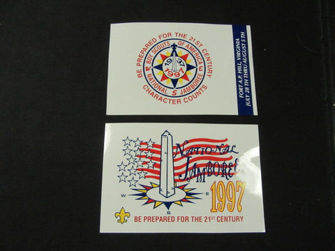 1997 National Jamboree 2 diff Postcards
