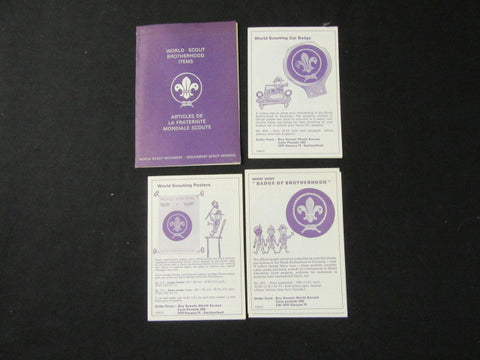 World Scout Brotherhood Items, card catalog, 1970s