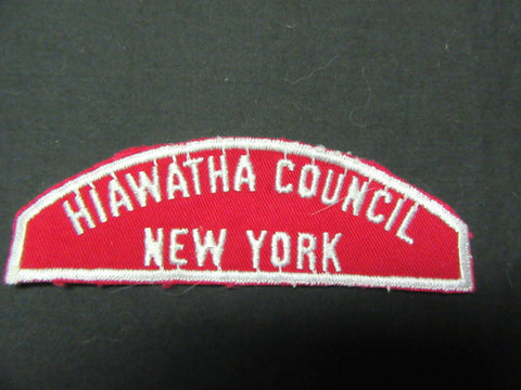 Hiawatha Council Red and White Strip