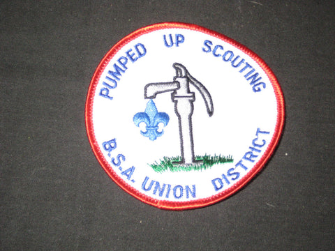 Pumped up Scouting, Union District, Central NC Council Pocket Patch