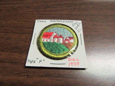 Farm Arrangements Blue Waffle Back Merit Badge
