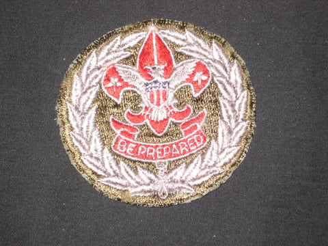 Scout Executive 1950s cut edge Patch, worn