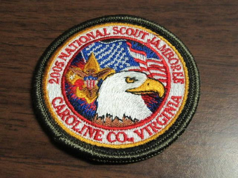 2005 National Jamboree Dark Green or Khaki Border Patch