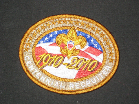 Centennial Recruiter 2010 BSA Patch