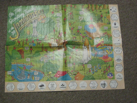 1989 National Jamboree On The Scouting Trail Poster