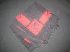 Red on Black Full Square Neckerchief - the carolina trader