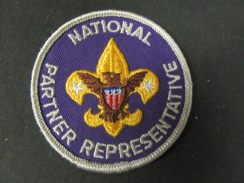 National Partner Representative Patch, Purple Background, gauze back