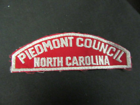 Piedmont Council North Carolina Red & White Strip  R&WS