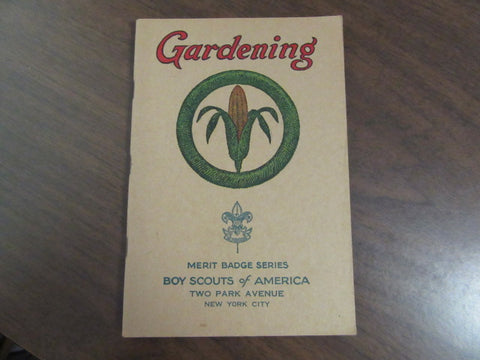Gardening Merit Badge Pamphlet  April 1939