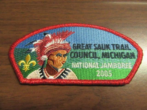 Great Sauk Trail Council 2005 National Jamboree Red Border JSP