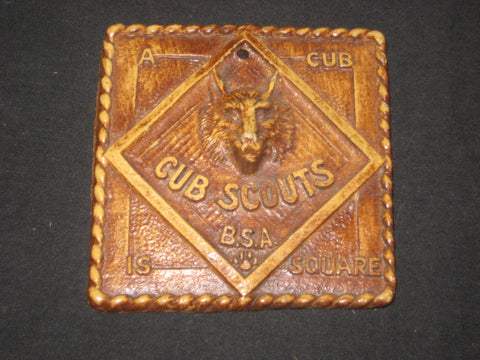 A Cub is Square Syroco Cub Scout Plaque