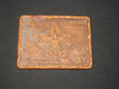 Cover for Syroco Jewelry Box, 3 program logos 1950s