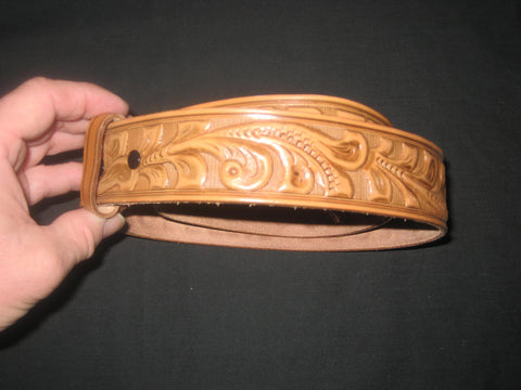 1997 National Jamboree Leather Belt, waist 38