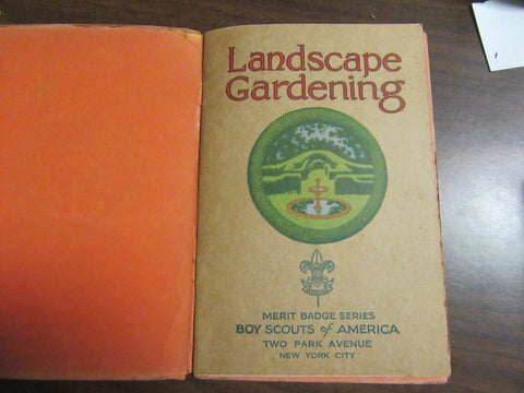 Landscape Gardening Merit Badge Pamphlet, Feb. 1932
