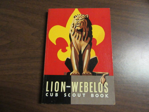 Lion-Webelos Cub Scout Book  July 1954