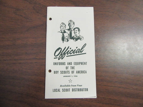 Official Uniforms and Equipment of the BSA, Jan. 1956