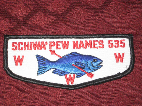 Schiwa' Pew Names 535 f2 Flap
