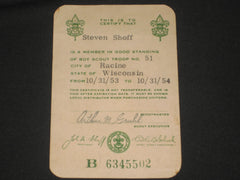 1954 BSA Registration Card - the carolina trader
