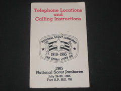 1985 National Jamboree Telephone Locations and Calling Instructions -the carolina trader
