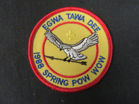 Egwa Tawa Dee 129 er1988-1 1988 Spring Pow Wow Patch