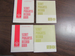 Scout Progress Record Book, Lot of 4, 1970's