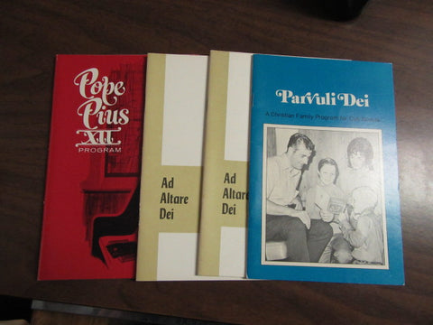 Catholic Religious Award Program Booklets, Lot of 4