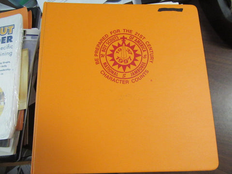 1997 National Jamboree Binder with Paper Items from the Northeast Region