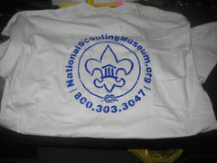National Scouting Museum White T-shirt, size large - the carolina trader

