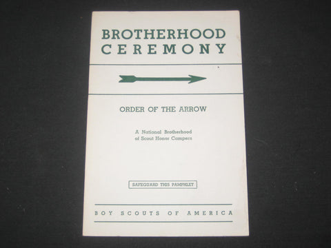 Brotherhood Ceremony Booklet, 7/64 printing