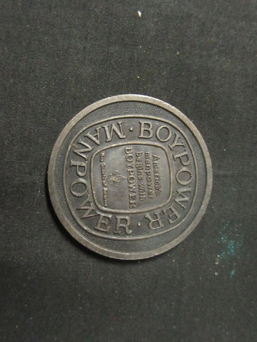 Boypower Manpower Scout Oath Pewter Coin