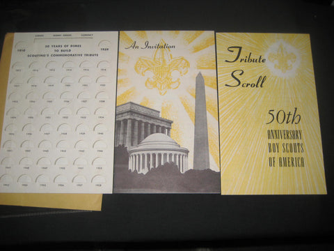 Boy Scout Monument, Wash. DC fundraising Materials 1958