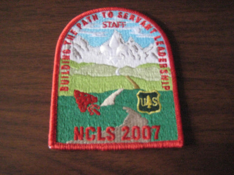2007 NCLS red border Staff Pocket Patch