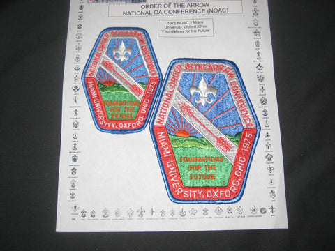 1975 NOAC Pocket & Jacket Patches