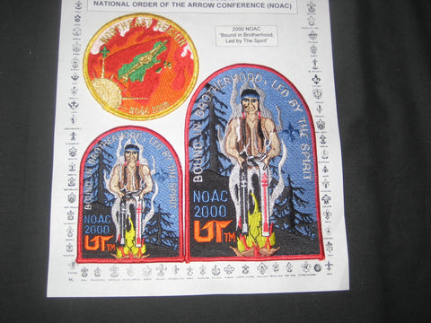 2000 NOAC Official Pocket & Jacket Patches & Northeast Region Patch