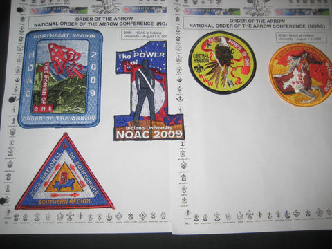 2009 NOAC, 4 Region Patches & The Power of 1 Patch