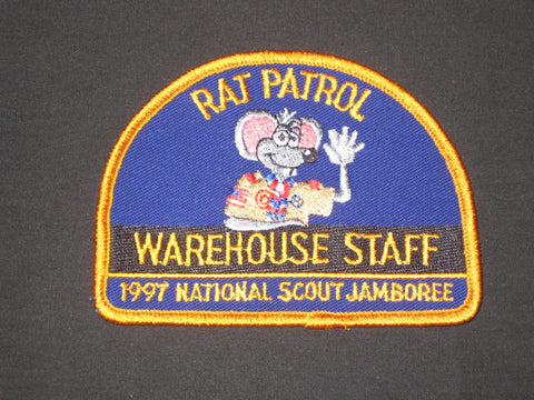 1997 National Jamboree Rat Patrol Warehouse Staff Patch