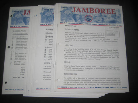 2001 National Jamboree 19 Jamboree Bulletins