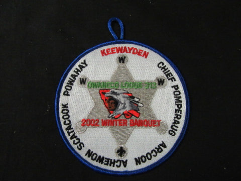 Owaneco 313 eX2002-2 2002 Winter Banquet Patch