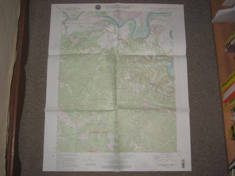 2001 National Jamboree Topographical and Aerial Map
