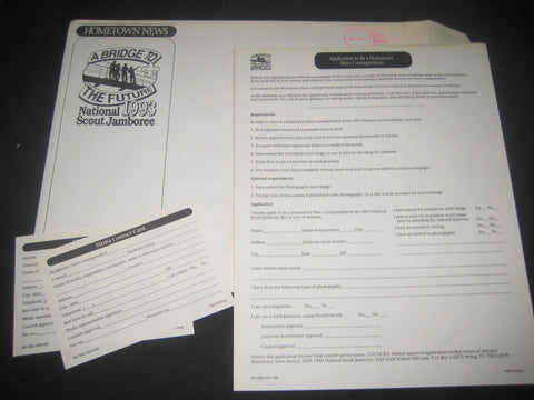 1993 National Jamboree Homefront News Packet