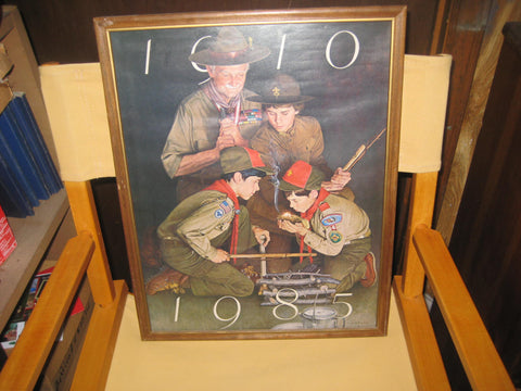 BSA 75th Anniversary Csatari Print, framed