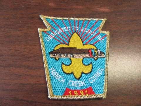 French Creek Council 1991 Dedicated to Scouting Council Patch