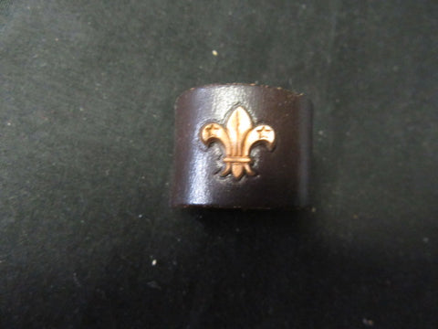 Scouts Canada Leather Boy Scout Neckerchief Slide