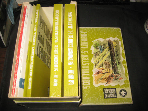 Scoutmaster's Library Box with 1960-70s Books
