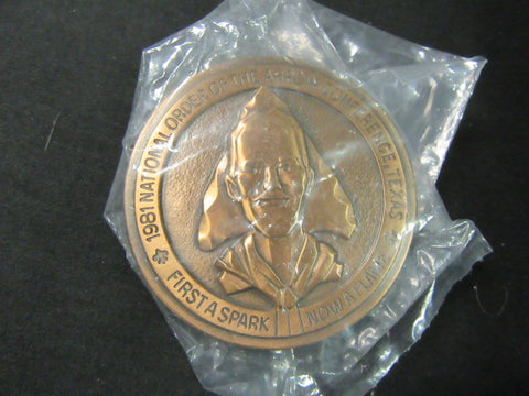 1981 NOAC Bronze Belt Buckle