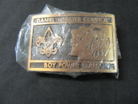 Daniel Webster Council Max Silber Boy Power Team Belt Buckle