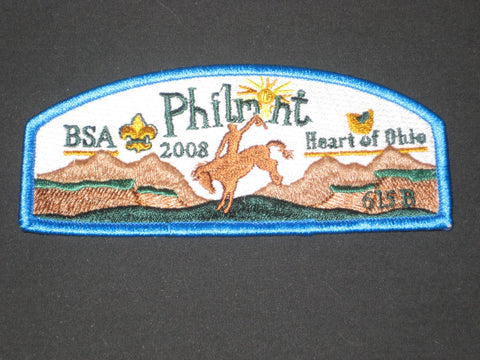 Heart of Ohio Council 2008 Philmont blue border CSP