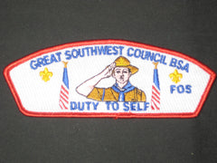 Great Southwest Council sa6 FOS CSP
- the carolina trader