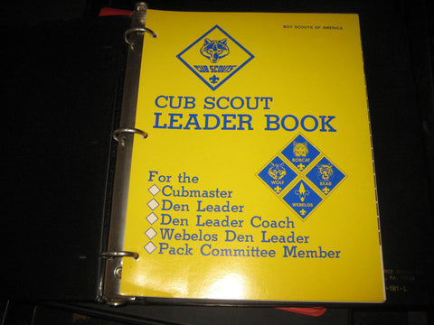 Cub Scout Leader Book, 1983 printing